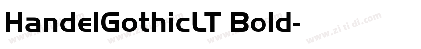 HandelGothicLT Bold字体转换